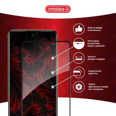 Скло захисне Intaleo Full Glue Infinix Hot 40 Pro Black (1283126589263) Вінниця