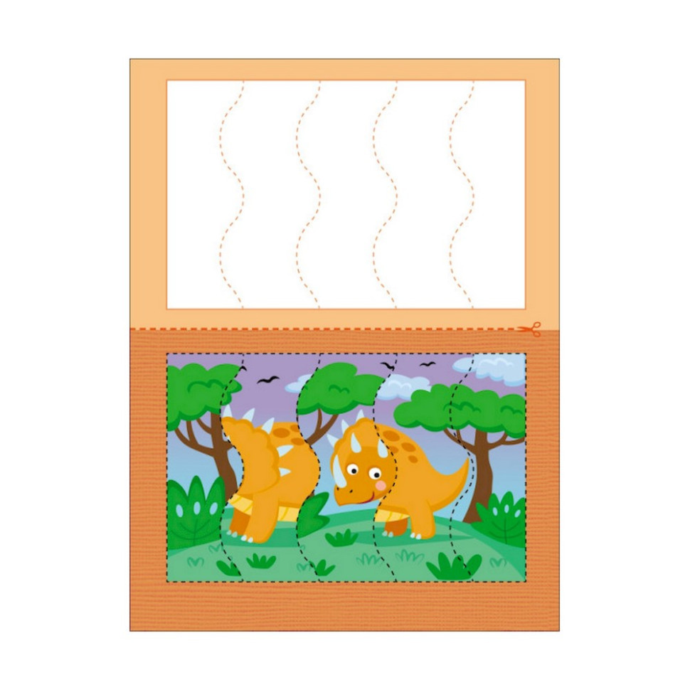 Розвиваючі зошити "Динозаврики" 20410 пазли-розрізалки Вінниця - фото 4