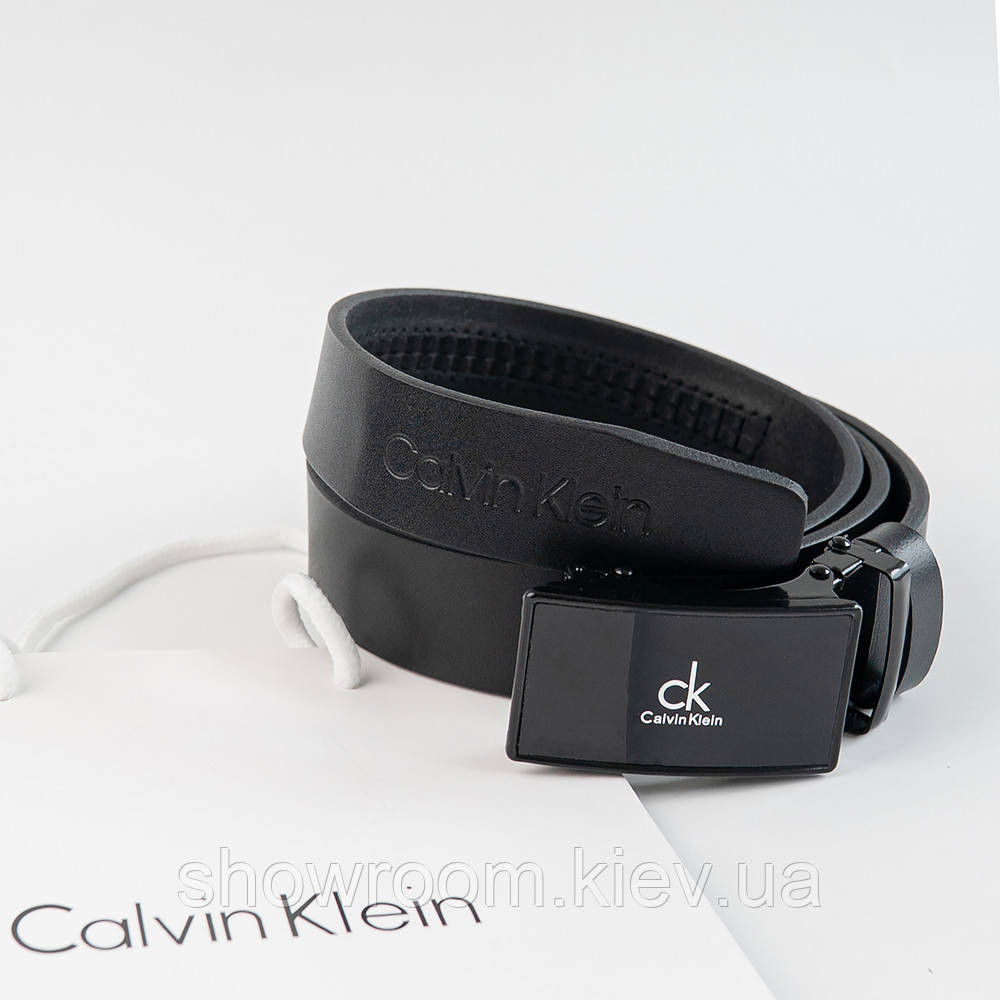 Мужской кожаный ремень с пряжкой автомат Ск (456) Киев - изображение 4