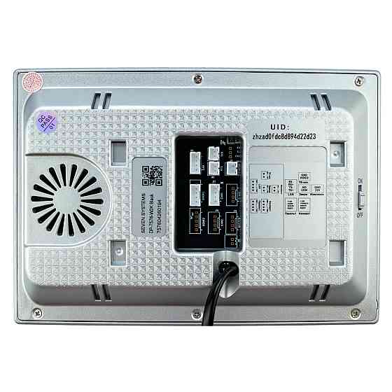 Відеодомофон 7 дюймів з Wi-Fi SEVEN DP-7576-W2K black Київ