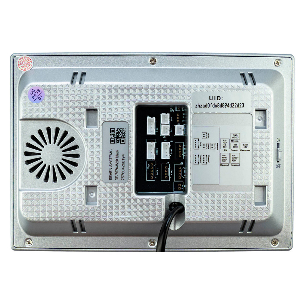 Відеодомофон 7 дюймів з Wi-Fi SEVEN DP-7576-W2K black Київ - фото 5