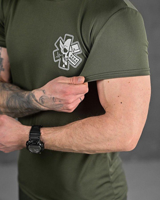 Тактична потовідвідна футболка ParaMedic oliva ДЛ6506 Одеса - фото 4