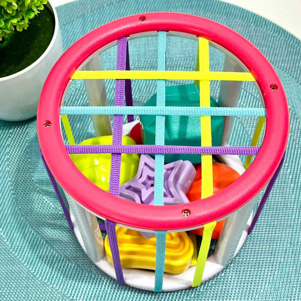 Сортер дитячий гумки на гранях 6 фігур-брязкальце (PLC488-PLC388) Чернигов - изображение 3