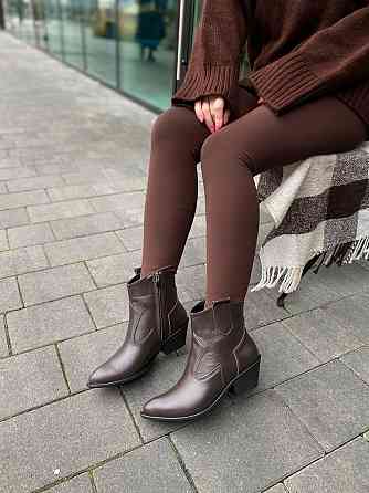 Edan Instruments Черевики жіночі демісезонні з натуральної шкіри, на підборах утеплені р. 36-40 Коломия