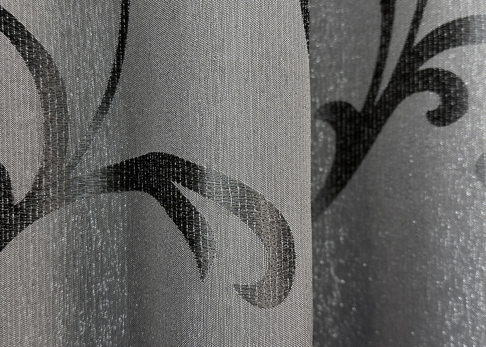 Комплект готовых штор VR-Textil Жаккард Allure № 1618ш Серый 150х270 см 2 шт (33-0485) Киев - изображение 8