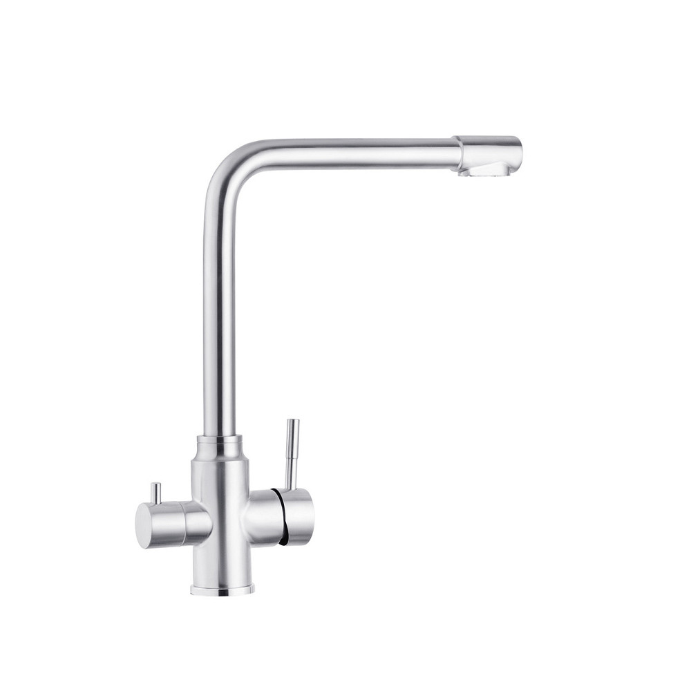 Змішувач для кухні з підключенням до фільтра Kroner KRP Edelstahl Klassisch - ESG038 сатин Київ - фото 3