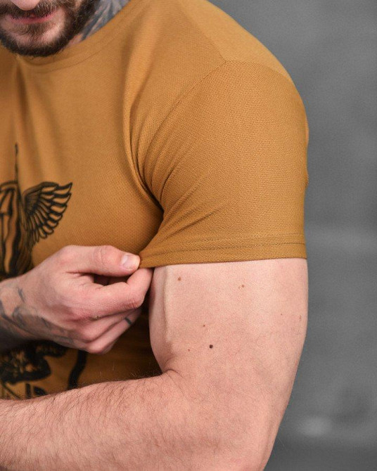 Футболка ДШВ мужская тактическая десант кулмакс койот 52 Одесса - изображение 8