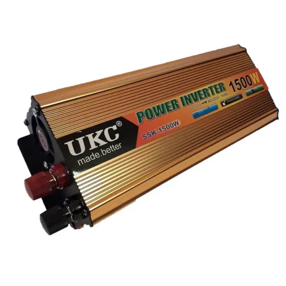 Автомобільний інвертор 12V-220V 1500W UKC SSK перетворювач напруги з USB та захистом Одеса