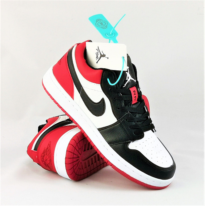 Кроссовки Nike Jordan Красные Мужские Черные Джорданы Белые Найк (размеры: 41) Видео Обзор Днепр - изображение 3