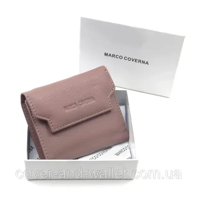 Модний компактний жіночий гаманець на магнітах пудрового кольору Marco Coverna MC 2201 Київ - фото 7