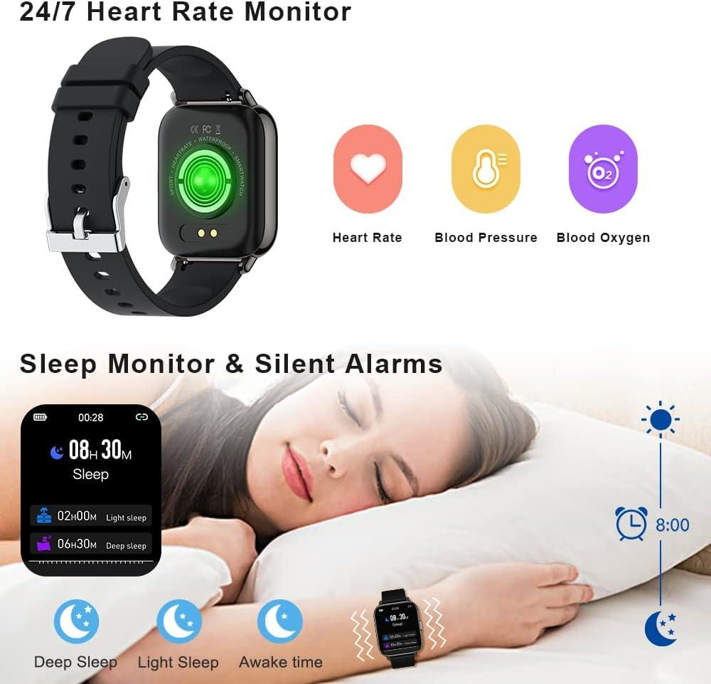 Смарт-часы MOLOCY P32 Black — Умные фитнес-часы 1.69