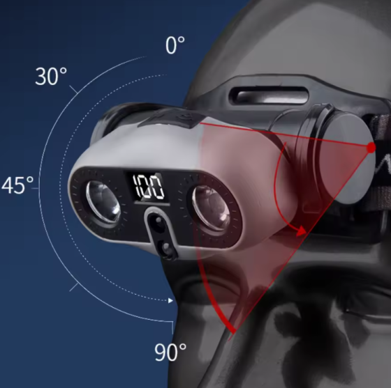 Налобний ліхтар Bailong PL-110L Type-C, Sensor Дніпро