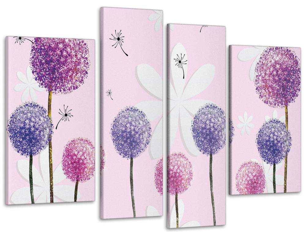 Модульная картина Абстракция Одуванчики Art-39_4 99x140 см Киев - изображение 1