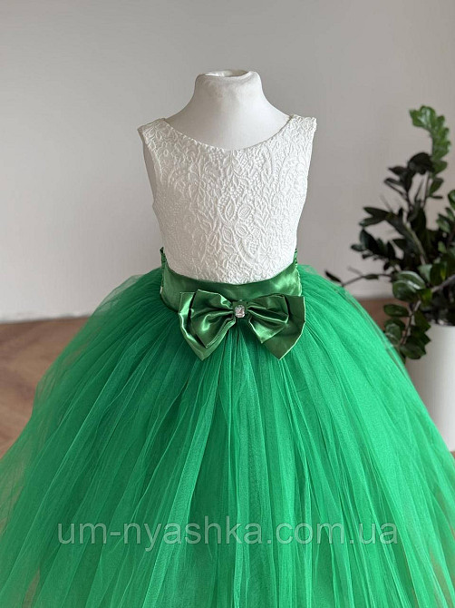 Святкова зелена сукня дитяча Лілія на 4-6 років Кривий Ріг - фото 3