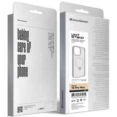 Чохол до мобільного телефона Armorstandart Unit Stand Apple iPhone 15 Pro Max Grey (ARM70583) Вінниця
