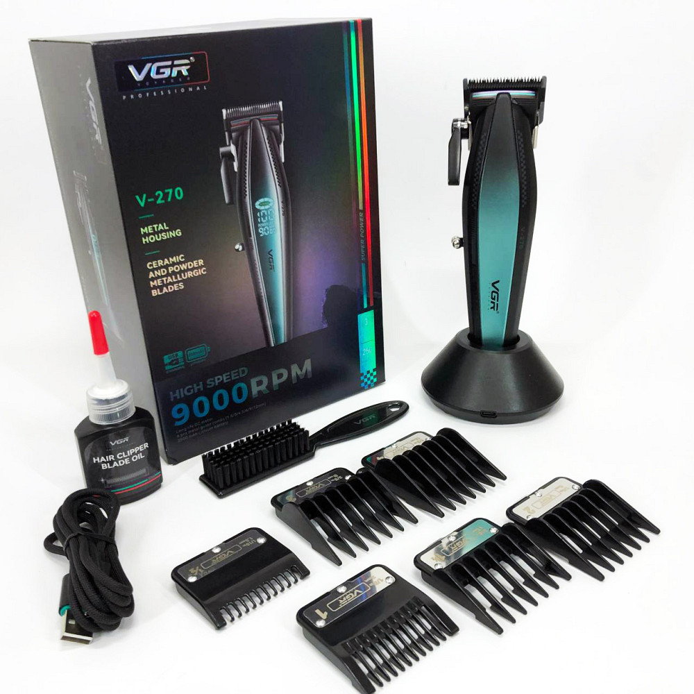 Триммер для стрижки аккумуляторный профессиональный VGR, Хороший беспроводной триммер TP-84 Львов - изображение 8