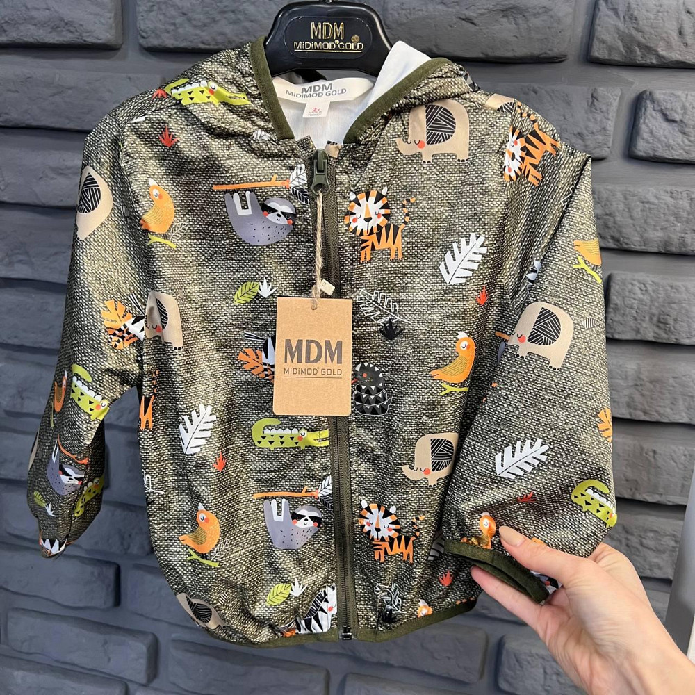 Дитяча Вітровка MDM Хакі, 98-104см пакунок малюка Киев - изображение 1