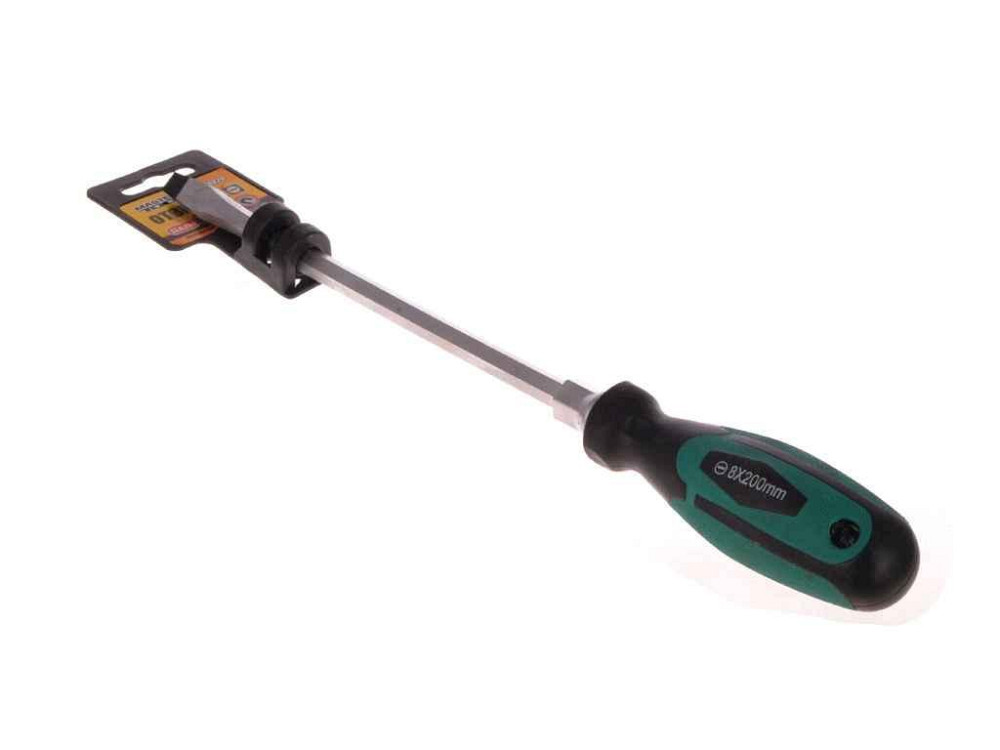 Отвертка усиленная плоская SL 8x200 45-8820 ТМ MASTER TOOL Solmir Киев - изображение 1