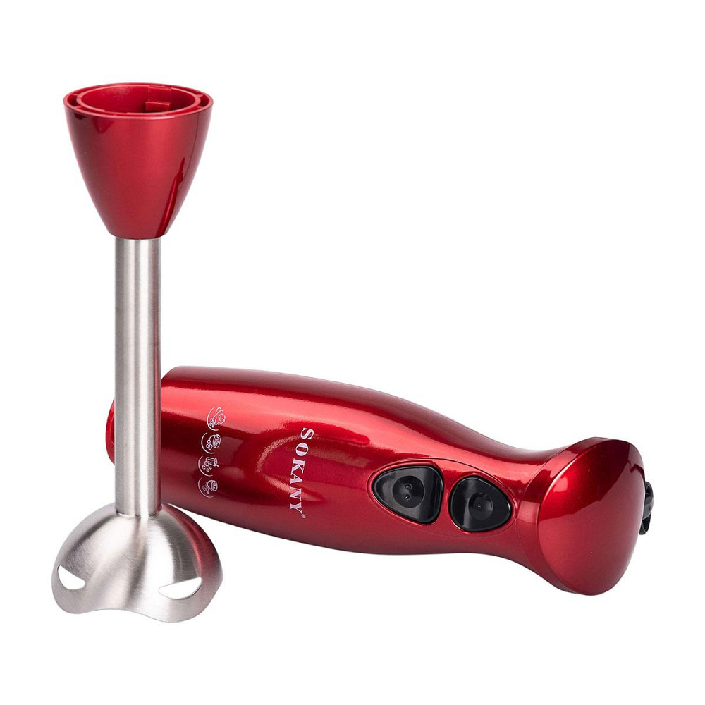 Ручний блендер занурювальний 600 Вт портативний багатофункціональний електричний Червоний SM-5011 Київ - фото 9