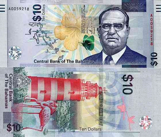 Багамы / Bahamas 10 dollars 2022 Pick 87 UNC Полтава