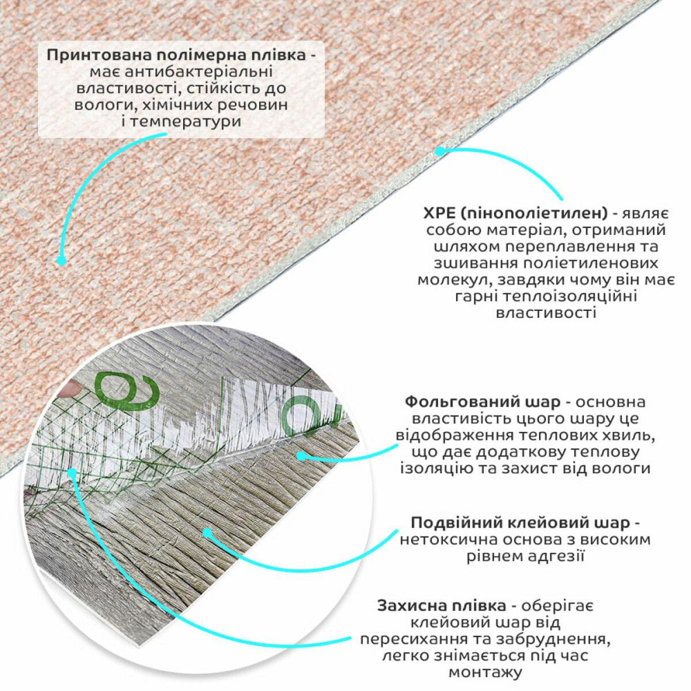 Самоклеящиеся обои розовый меланж Киев - изображение 2