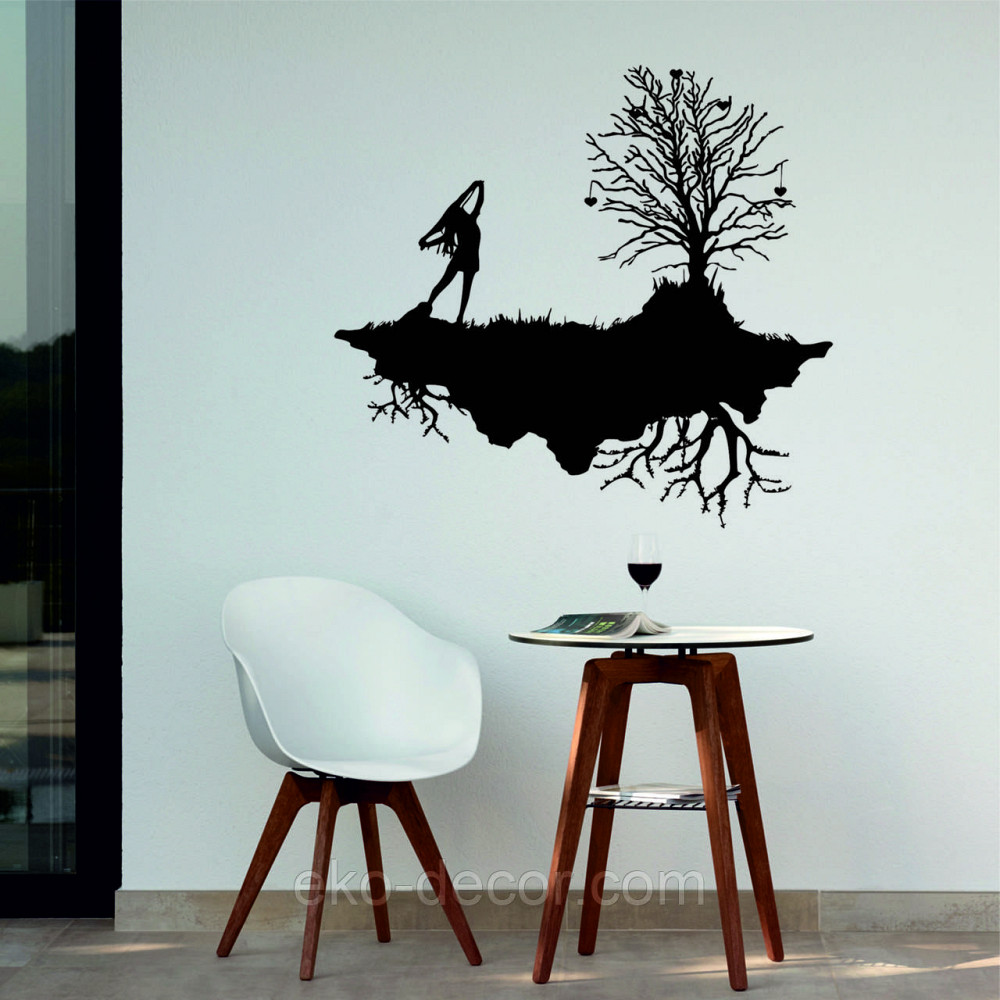 Декоративное настенное Панно «Дерево», Декор на стену 70*60 см, Черный Киев - изображение 1