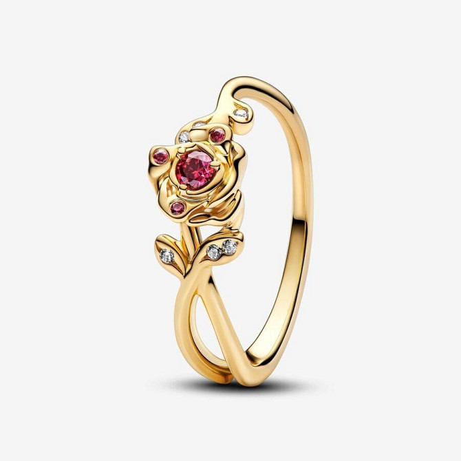 Каблучка Pandora Троянда з покриттям 14k золотом 160017C01 58 Київ - фото 1