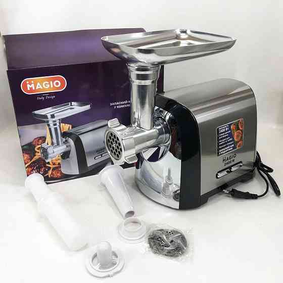 М'ясорубка-соковижималка Magio MG-269 2400 W, М'ясорубки для ресторанів, Бытовая мясорубка WL-387 с насадками Київ