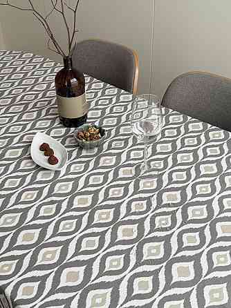 Ecotton Скатертина столова Ecotton DUCK 150х170 см водовідштовхувальна Абстракт сірий (27951/29 Коломия