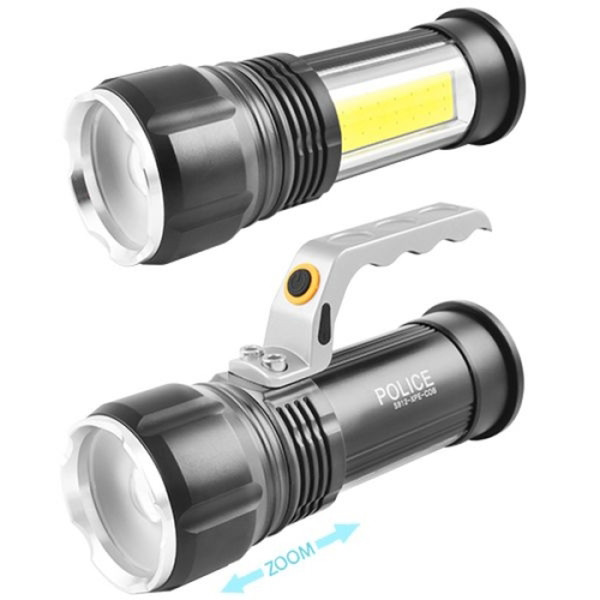 Хороший фонарь для охоты Bailong S912-XPE+COB(white+red), Мощный фонарик для дома с зарядкой HQ-22 Львов - изображение 17