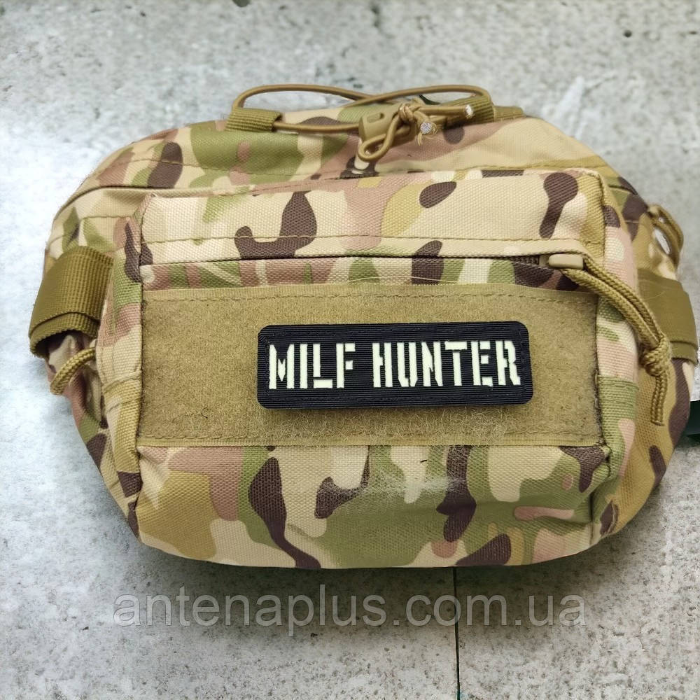 Milf Hunter Laser Cut черный патч / шеврон Киев - изображение 3