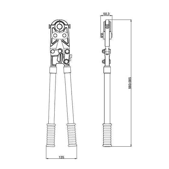 Инструмент для пресс-фитинга Thermo Alliance d16-32 ручной STD-402 Киев