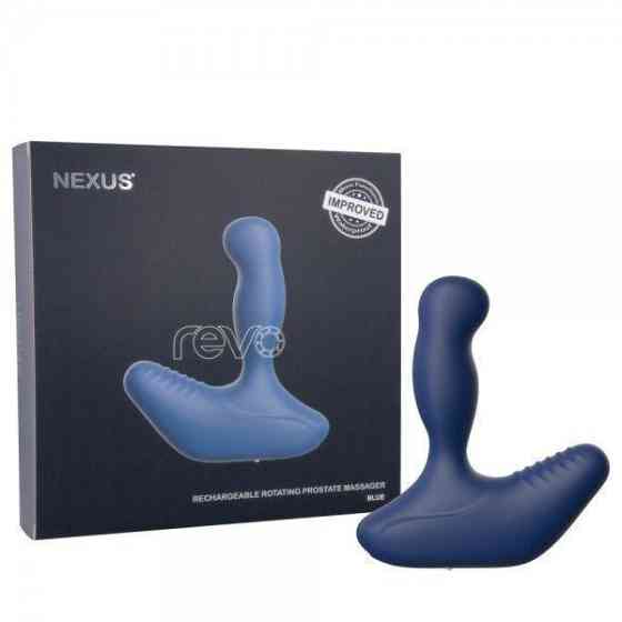 Массажер простаты Nexus Revo Blue с вращающейся головкой, макс. диаметр 3,2 см Sex Aura Киев
