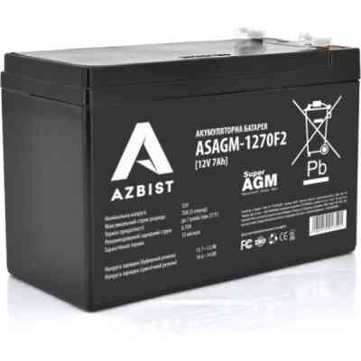 Батарея к ИБП AZBIST 12V 7Ah Super AGM (ASAGM-1270F2) Винница