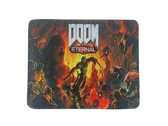 Коврик для мышки 250x210мм игра Doom Eternal с боковой прошивкой антискользящая основа ТМ GERLAX Киев