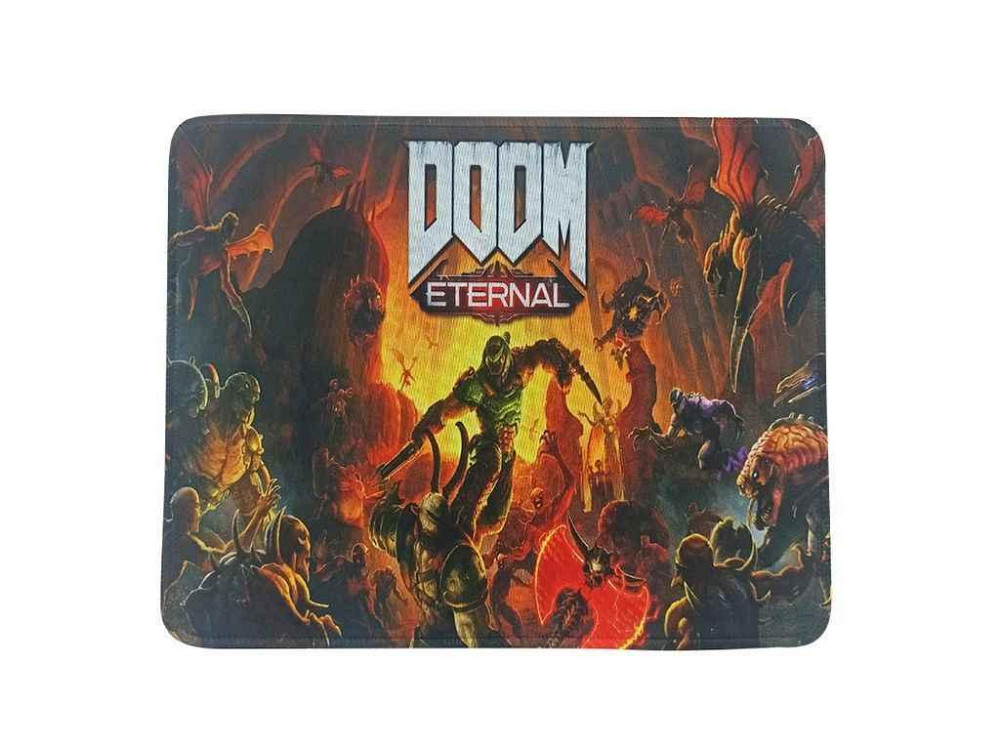 Коврик для мышки 250x210мм игра Doom Eternal с боковой прошивкой антискользящая основа ТМ GERLAX Киев - изображение 1