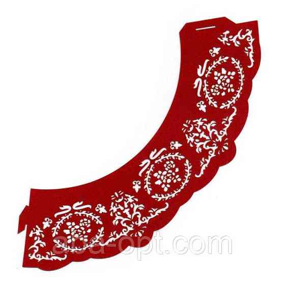 Накладка паперова декоративна ажурна для маффінів різних кольорів (уп 20 шт ) Одеса