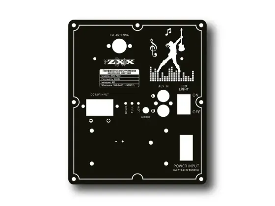 Акустична переносна колонка ZXX-7272 600Вт 15" 66х45х31см TWS/USB/SD/FM/BT/MIC/ДК Київ