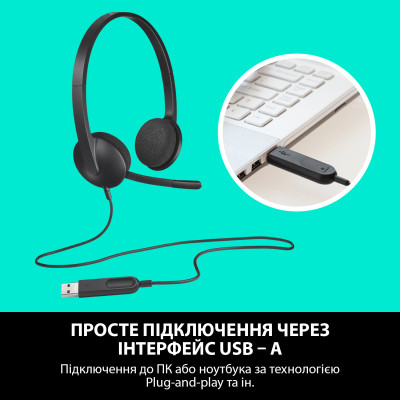Навушники Logitech H340 USB HEADSET (981-000475) Вінниця - фото 4