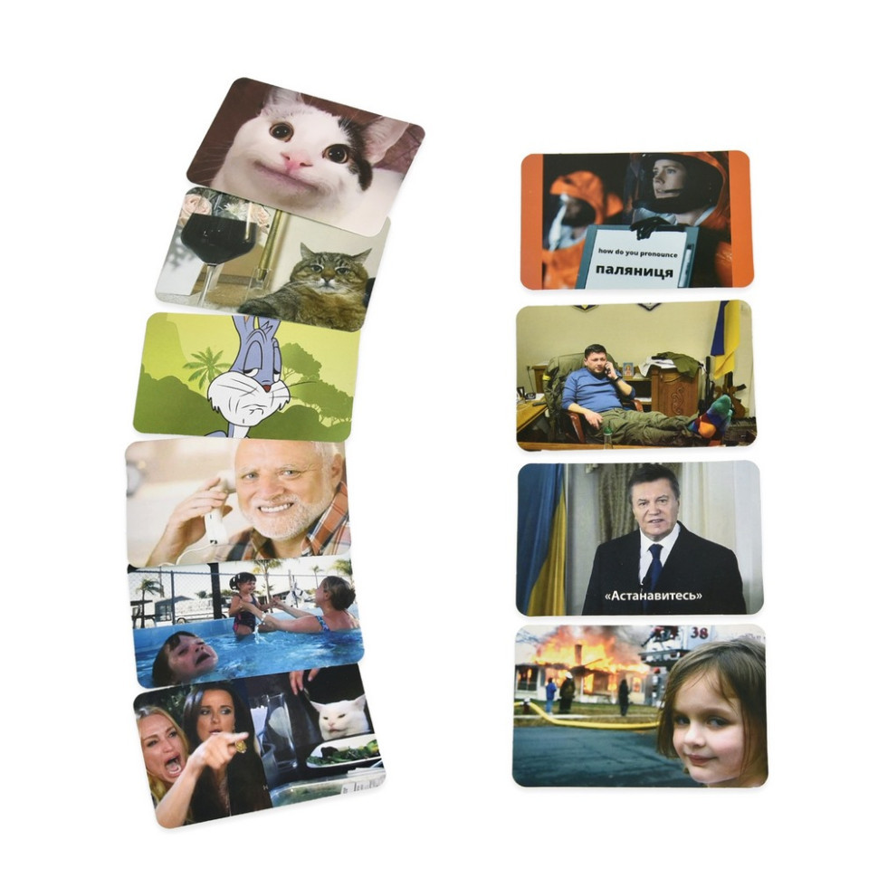 Настільна гра "Мемні котики" 30734 гральні картки 98 штук, інструкція Вінниця - фото 3