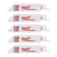 Полотно для шаб. пили HACKZALL MILWAUKEE, 100мм/ крок зуба 1,0мм, (5шт), (універсальні) Одесса