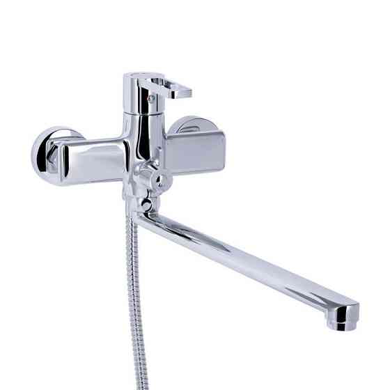 Смеситель для ванны Qtap Taurus c душевым гарнитуром QTTAU260CRM45663 Chrome Киев