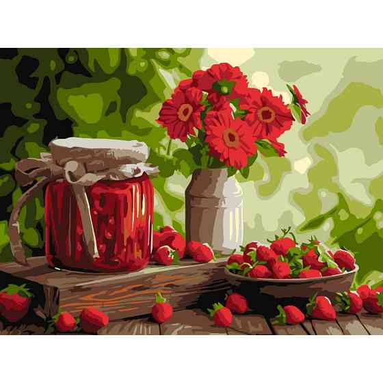 Картина за номерами "Полуничне варення" KHO5691 30х40 см Вінниця