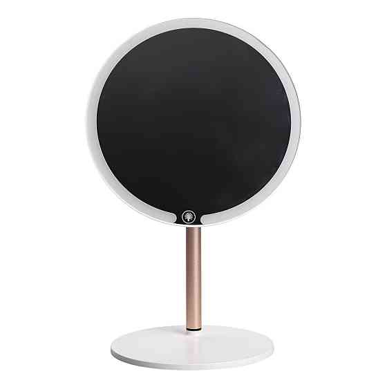 Yiwu Дзеркало косметичне з підсвічуванням кругле настільне Ø21 см для макіяжу Біле HP-10-7AW Коломыя