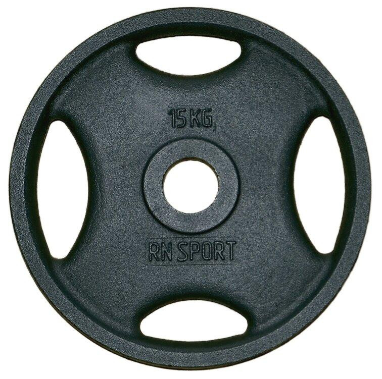 Диск чугунный 15 кг на гриф 50 мм Гантели, гири, штанги и диски металлический Киев - изображение 1