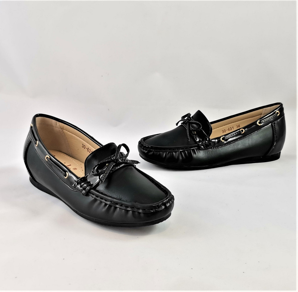 .Жіночі Мокасини Чорні Сліпони Шкіряні (розміри: 36) - 631 Дніпро - фото 8