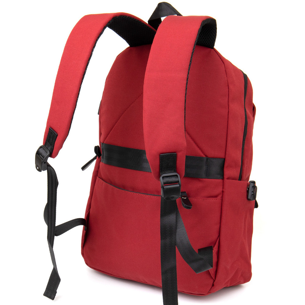 Рюкзак текстильный smart унисекс Vintage 20627 Малиновый Киев - изображение 2