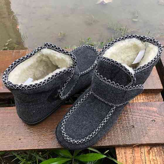 Женские валенки на подошве 38р, Женские бурки бабуши Галоши утепленные эва EF-98 Львов