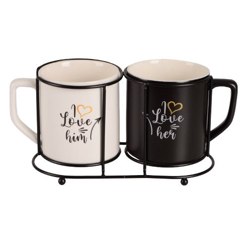 Чашка LED MY LOVE /НАБІР /2x400 мл/ на метал.підст. в уп. Житомир