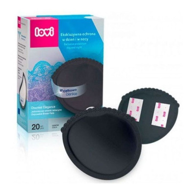 Вкладыш для бюстгальтера Lovi Discreet Elegance лактационные прокладки 20 шт. черные (19/611) Винница - изображение 5